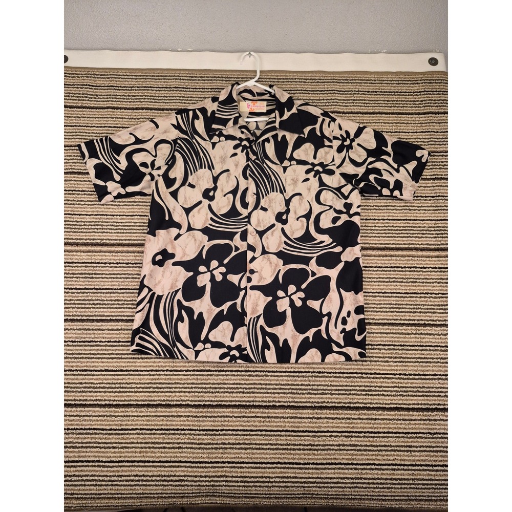 Sears Hawaiian Floral Button Down
Shirt 1960s VTG. L/XL - Picture 5 of 11